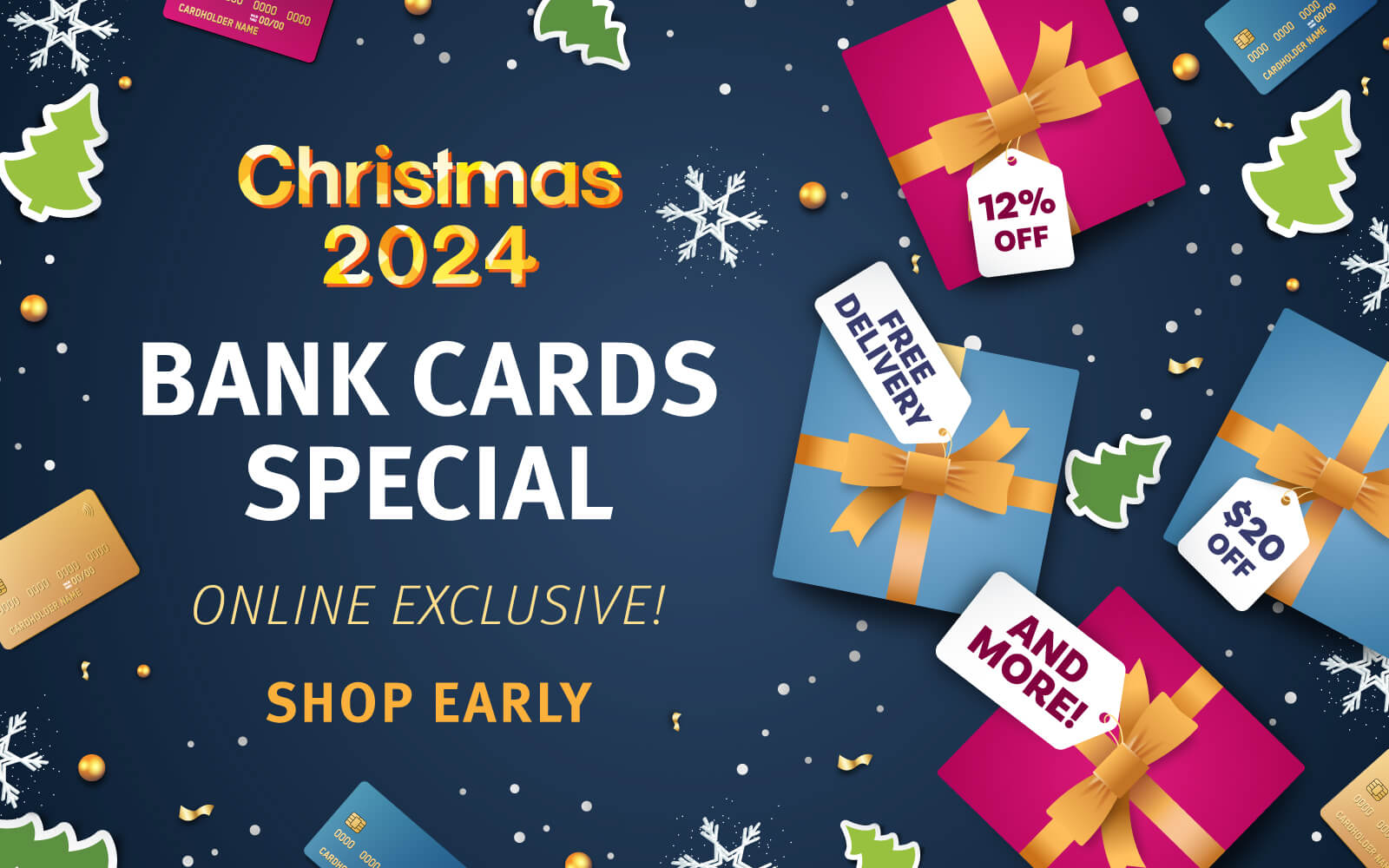 CHRISTMAS BANK CARD PROMO